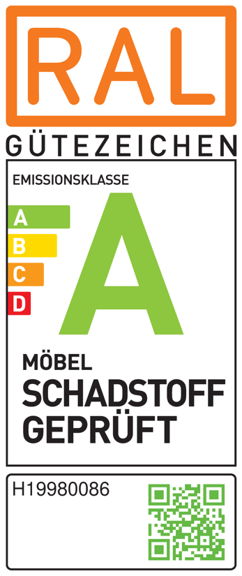 Emissionsklasse der Deutschen Gütegemeinschaft Möbel A